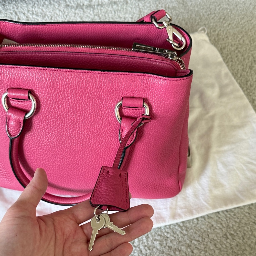Prada Fuchsia Leather Satchel - Picture 6 of 16